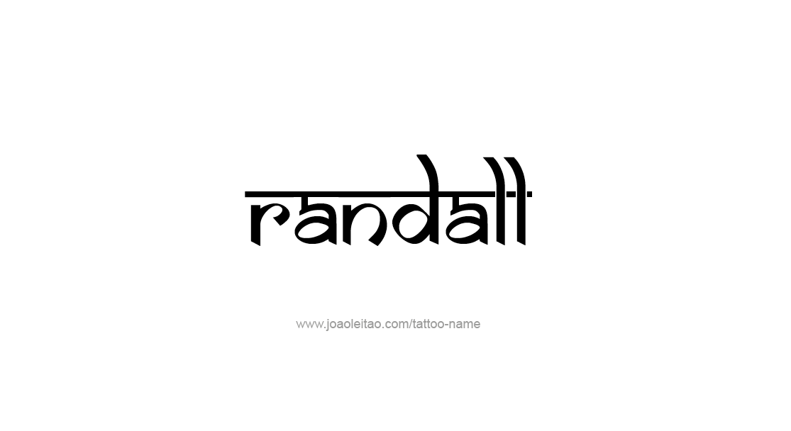 Tattoo Design  Name Randall   