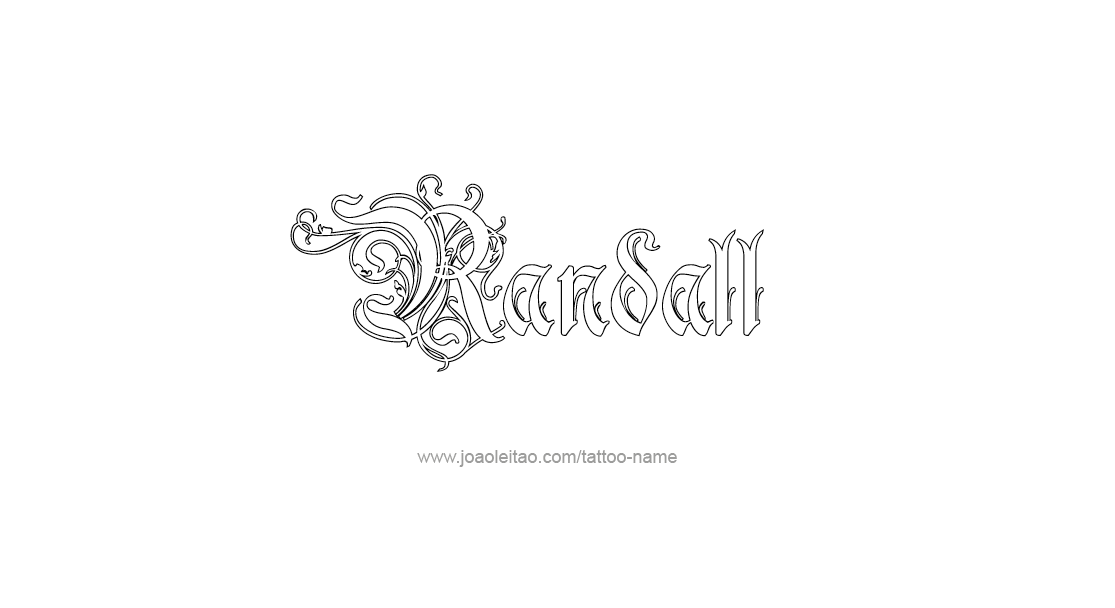 Tattoo Design  Name Randall   