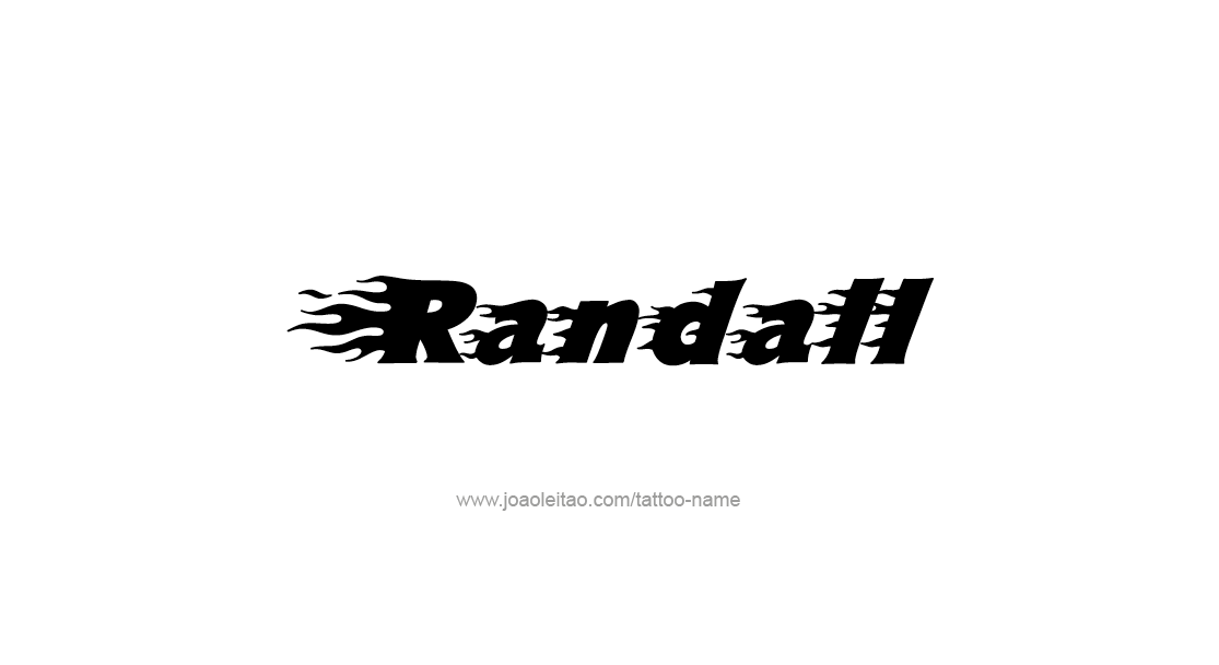 Tattoo Design  Name Randall   