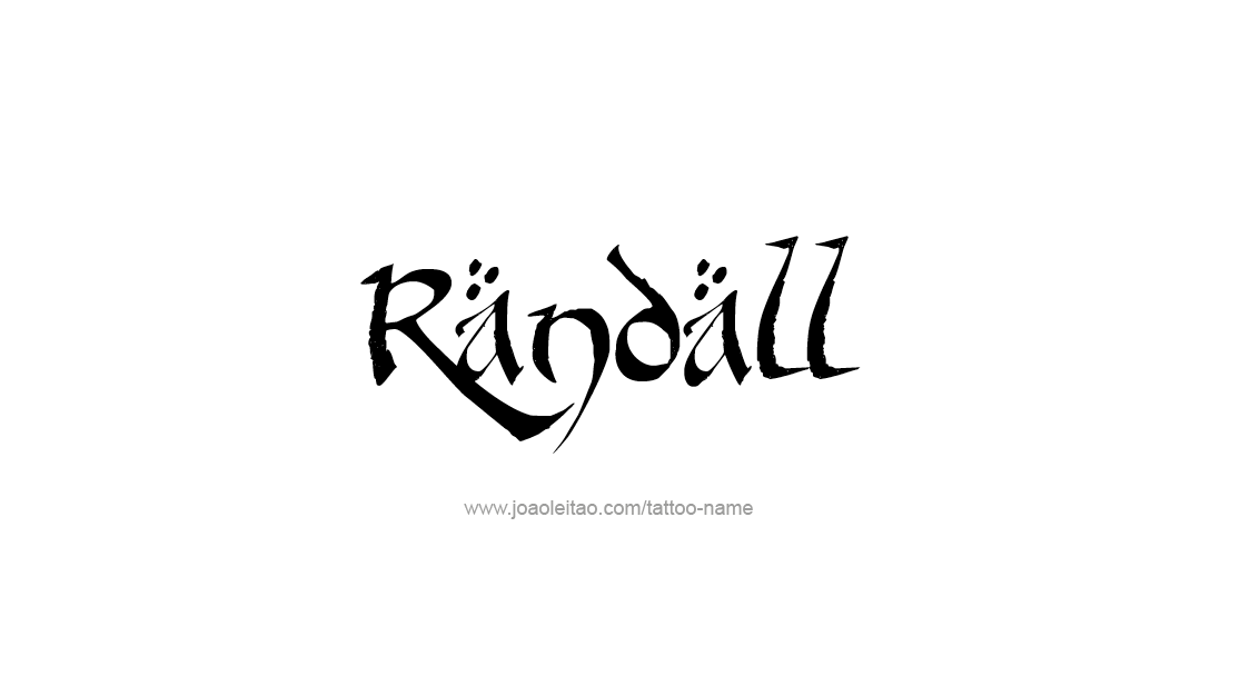 Tattoo Design  Name Randall   