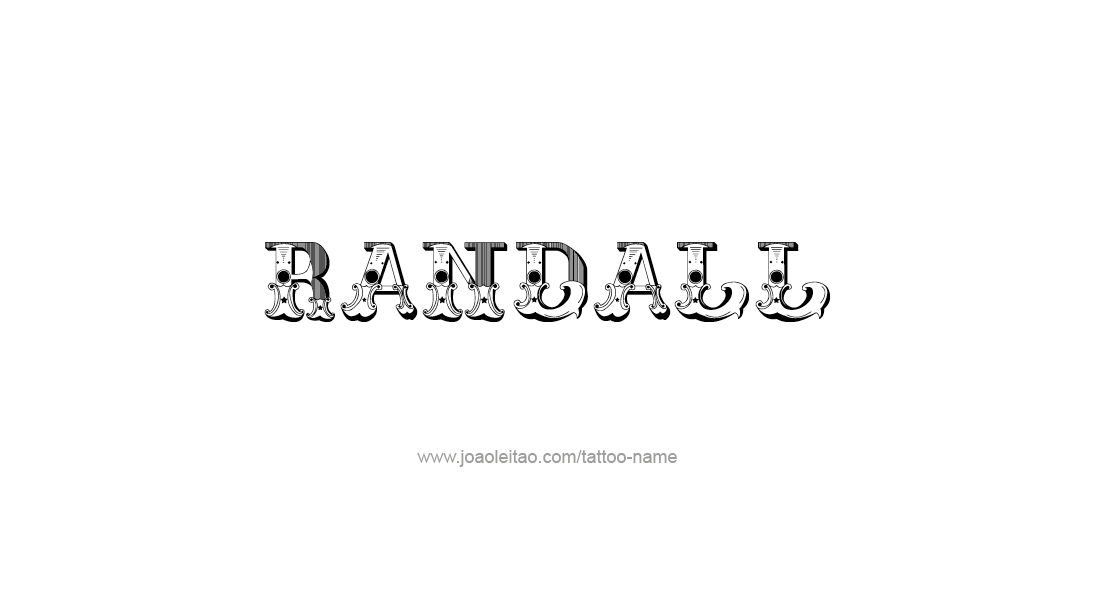 Tattoo Design  Name Randall   