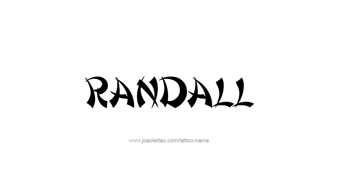 Tattoo Design  Name Randall