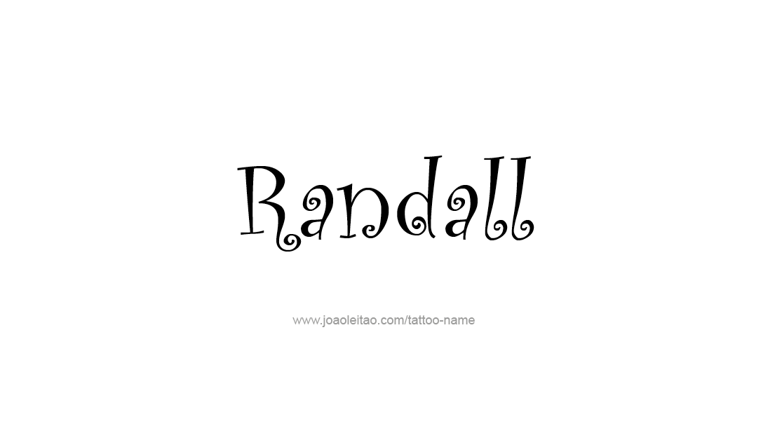 Tattoo Design  Name Randall   