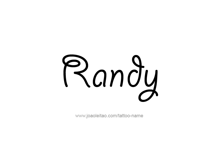 Tattoo Design  Name Randy   