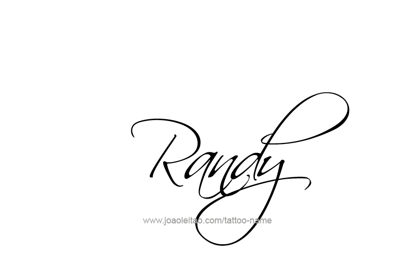 Tattoo Design  Name Randy   