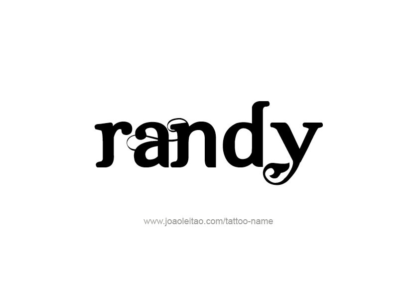 Tattoo Design  Name Randy   