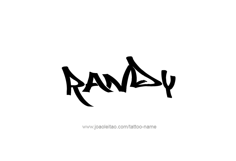 Tattoo Design  Name Randy   