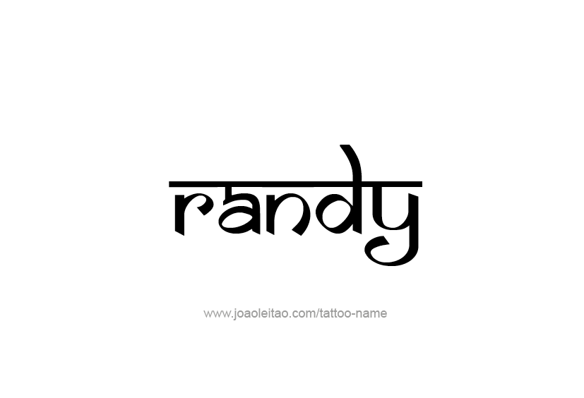 Tattoo Design  Name Randy   