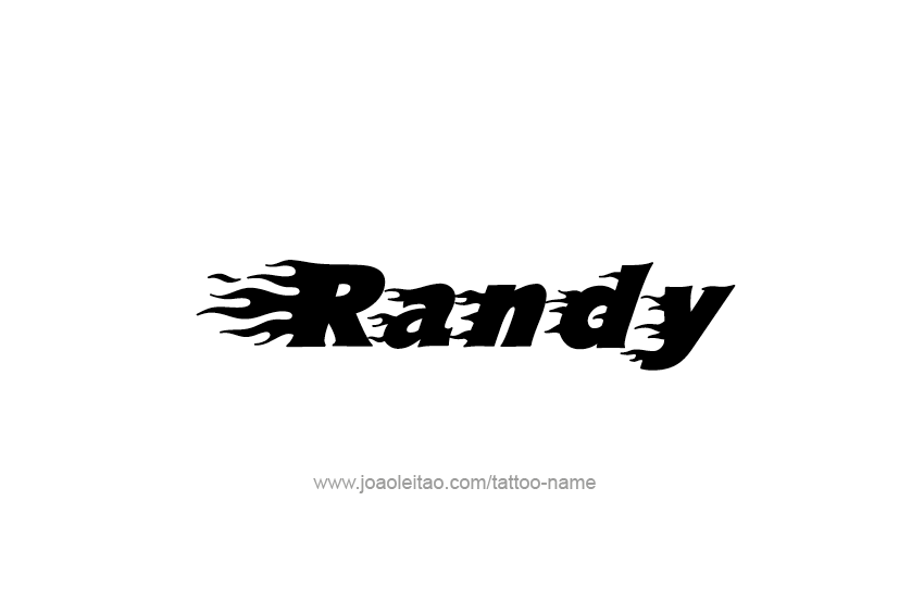 Tattoo Design  Name Randy   