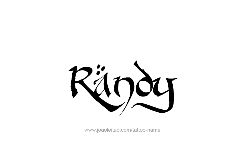 Tattoo Design  Name Randy   