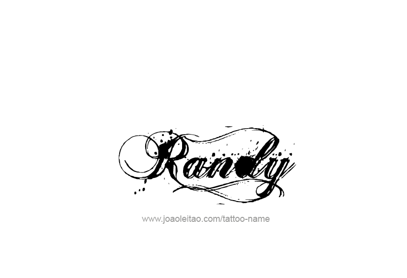 Tattoo Design  Name Randy   