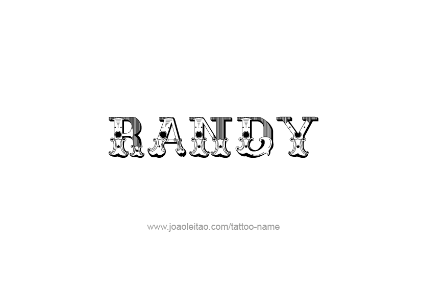 Tattoo Design  Name Randy   