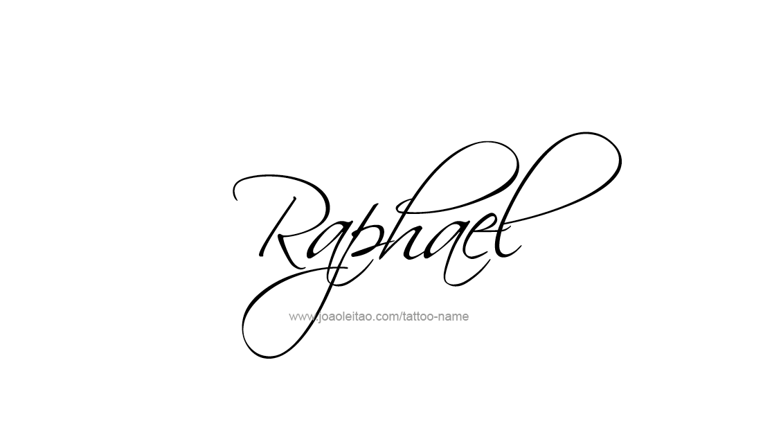 Tattoo Design  Name Raphael   