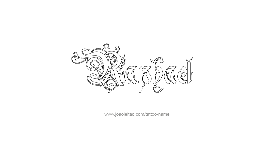 Tattoo Design  Name Raphael   