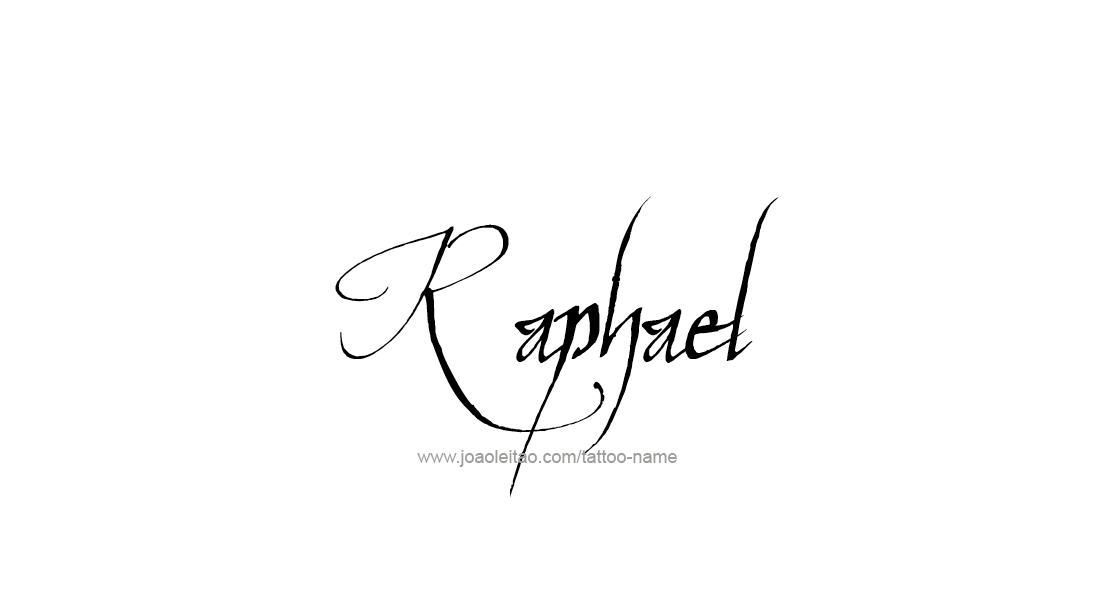 Tattoo Design  Name Raphael   