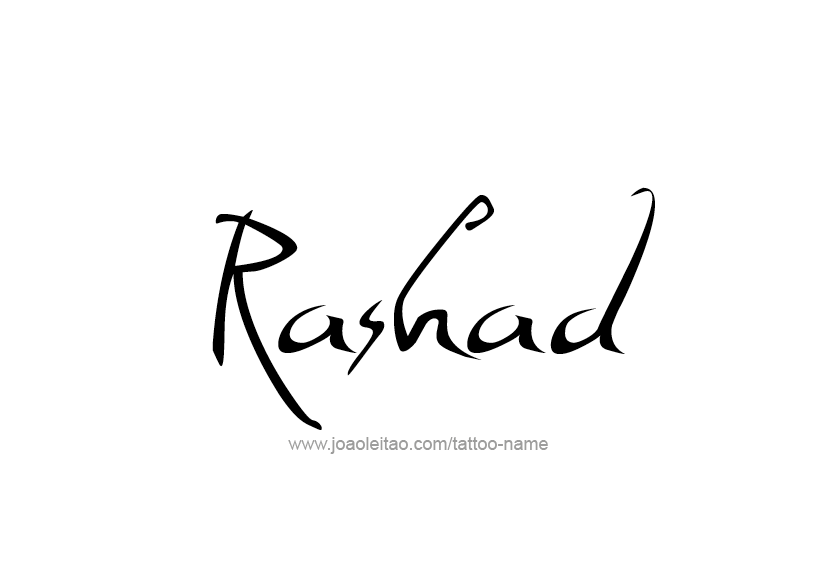 Tattoo Design  Name Rashad   