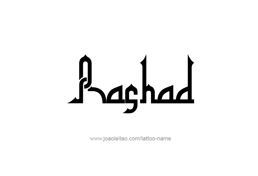 Tattoo Design  Name Rashad   