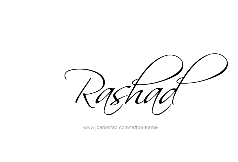 Tattoo Design  Name Rashad   