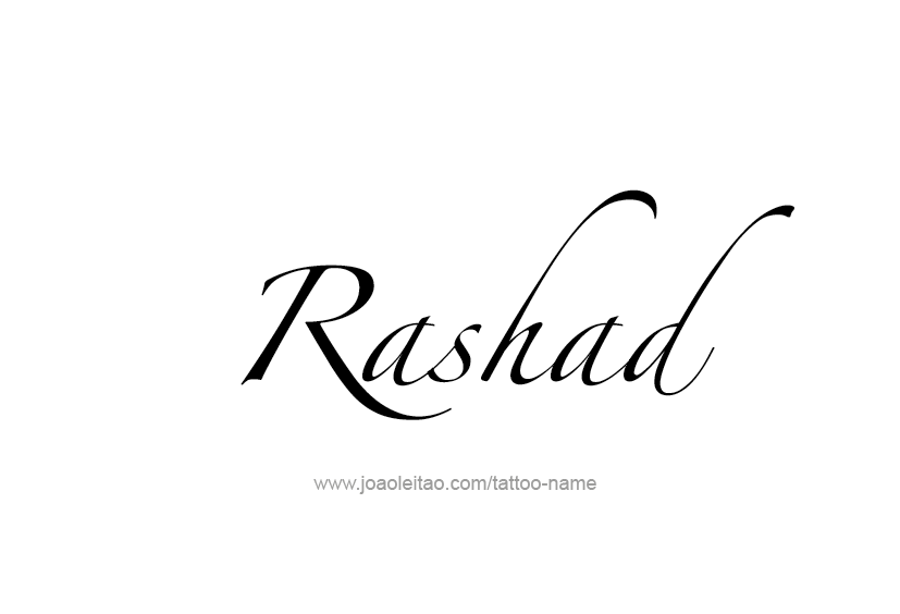 Tattoo Design  Name Rashad   