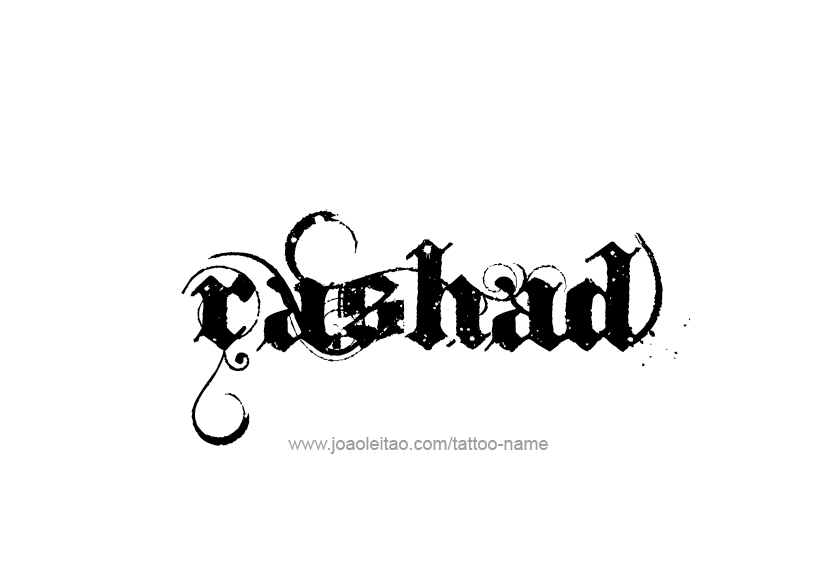 Tattoo Design  Name Rashad   