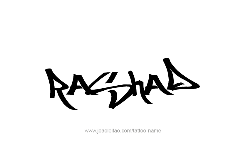 Tattoo Design  Name Rashad   