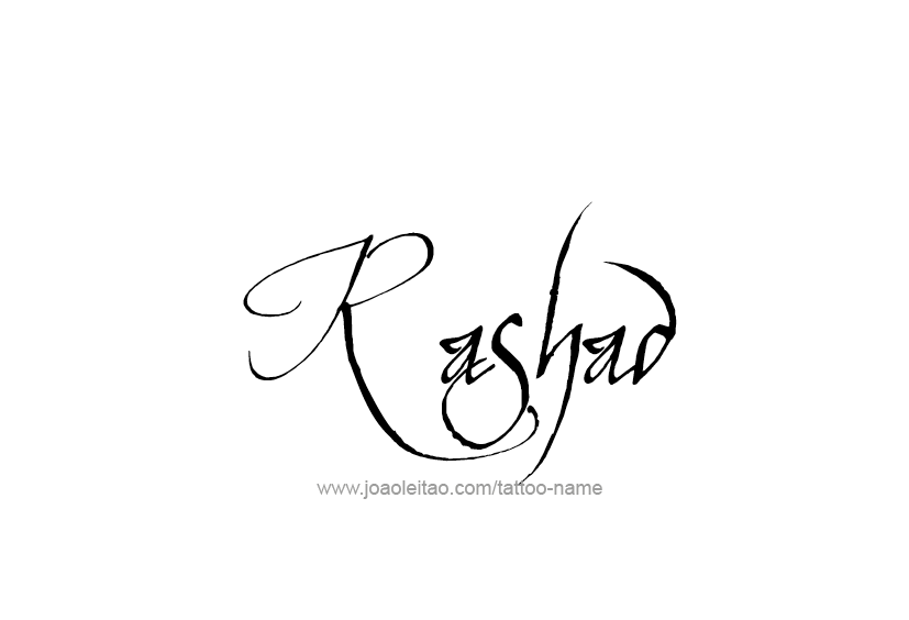 Tattoo Design  Name Rashad   