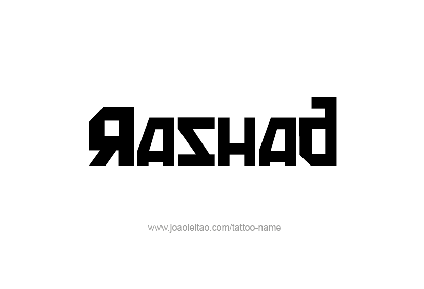Tattoo Design  Name Rashad   