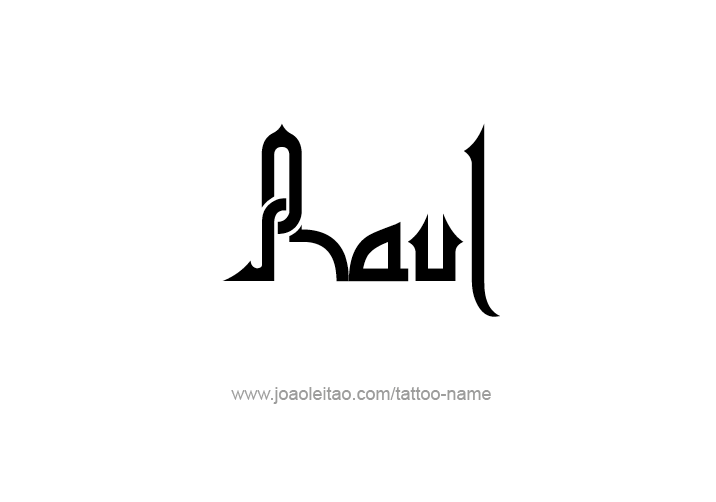 Tattoo Design  Name Raul   