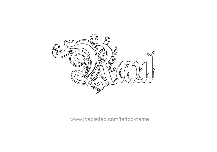 Tattoo Design  Name Raul   