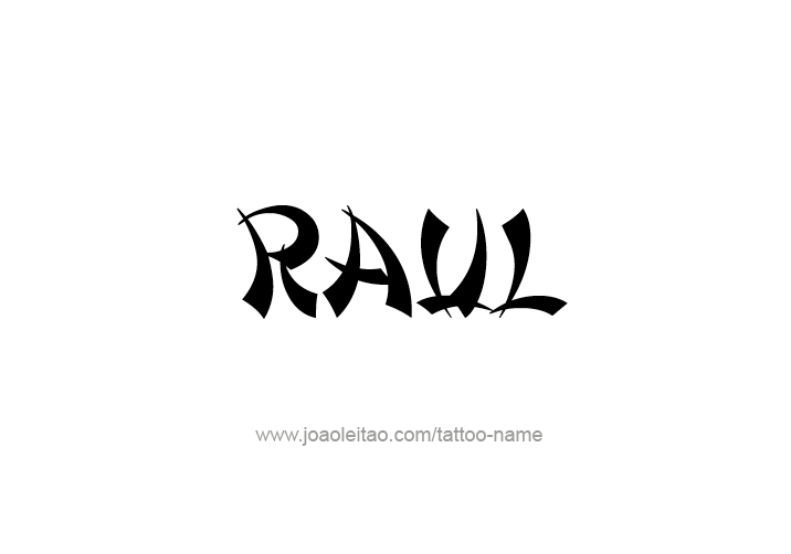 Tattoo Design  Name Raul