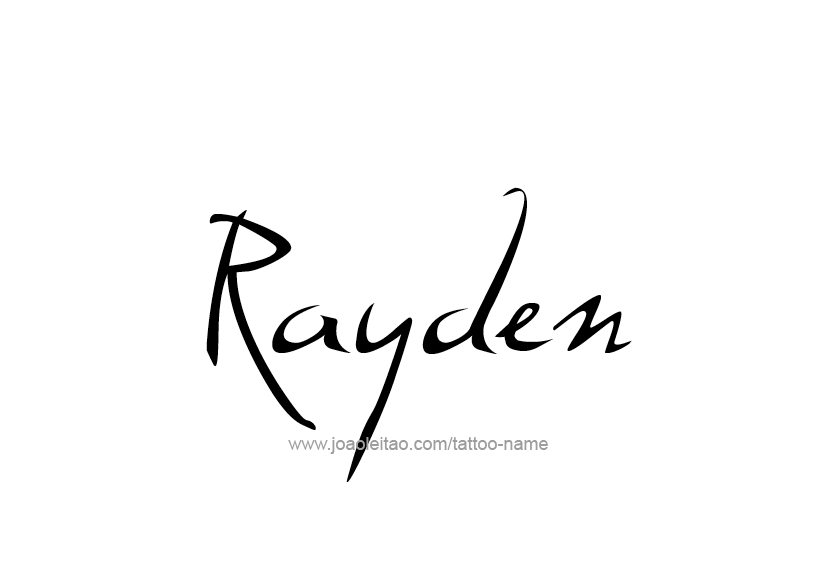 Tattoo Design  Name Rayden   