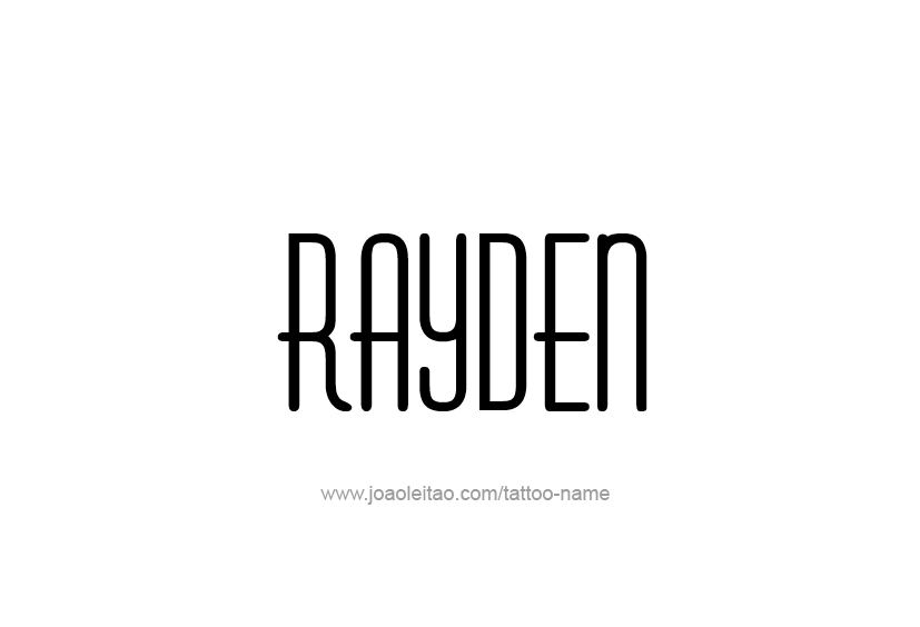 Tattoo Design  Name Rayden   