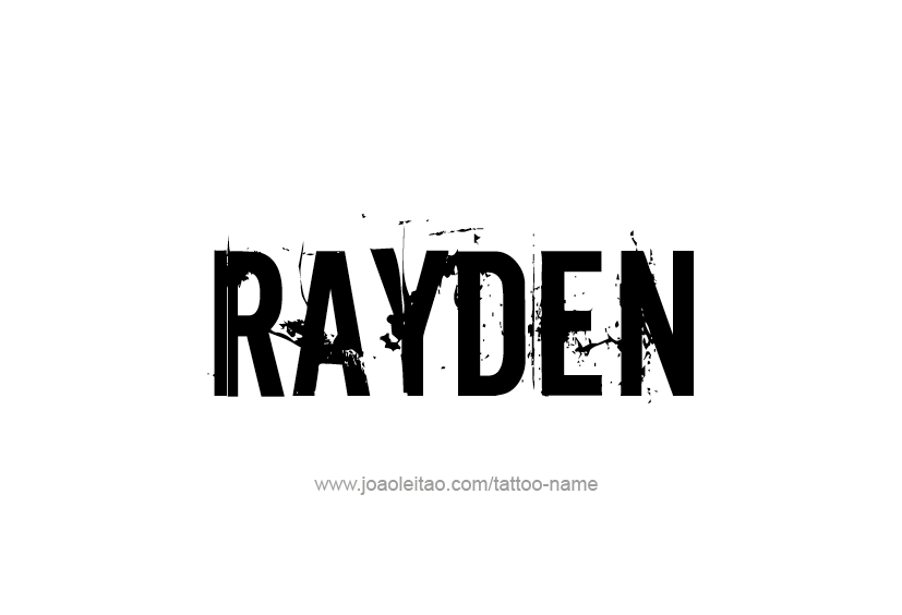 Tattoo Design  Name Rayden   