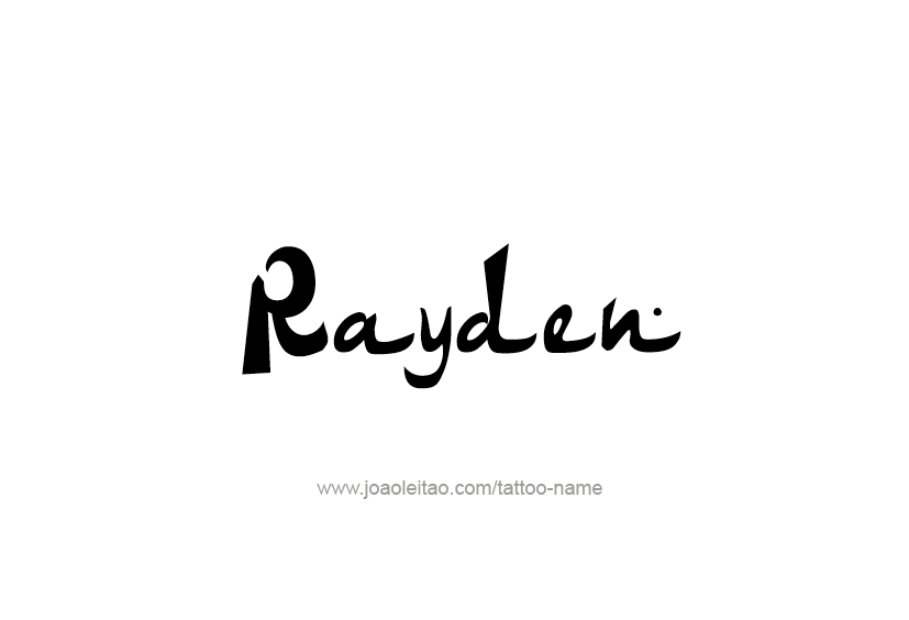 Tattoo Design  Name Rayden   