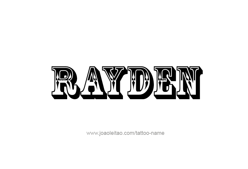 Tattoo Design  Name Rayden   