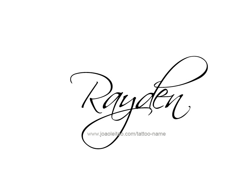 Tattoo Design  Name Rayden   