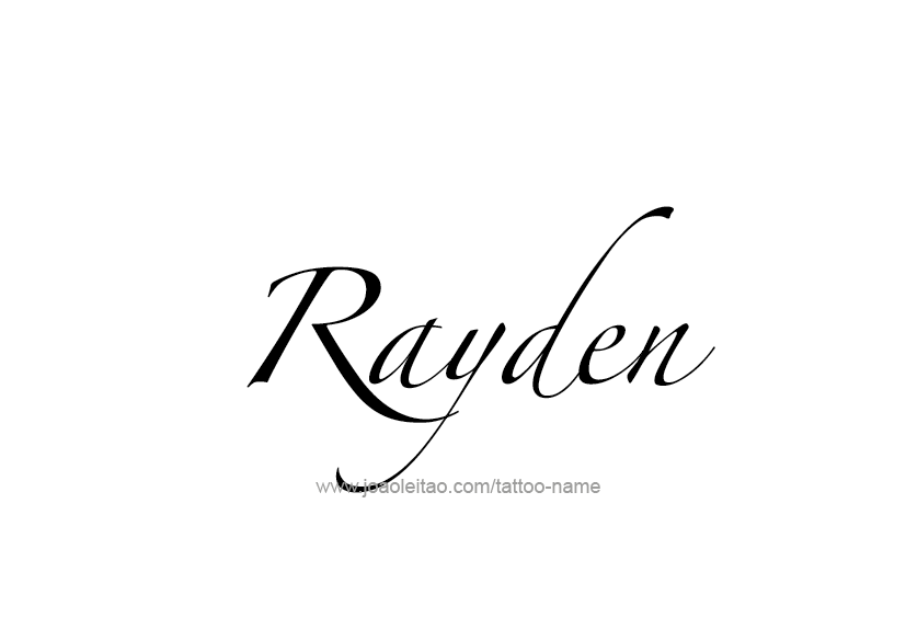 Tattoo Design  Name Rayden   