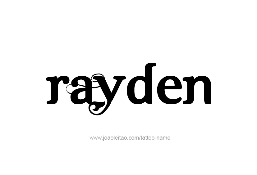 Tattoo Design  Name Rayden   