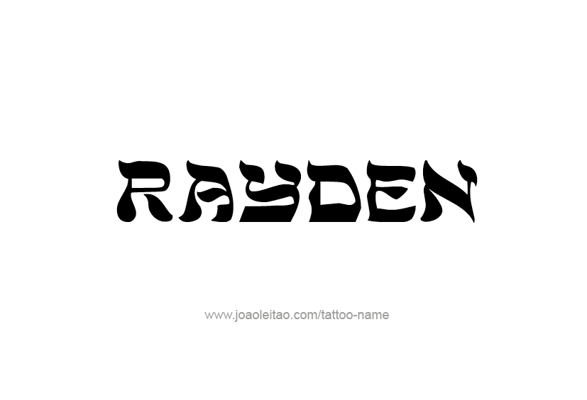 Tattoo Design  Name Rayden   