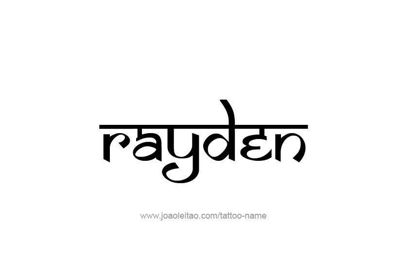 Tattoo Design  Name Rayden   