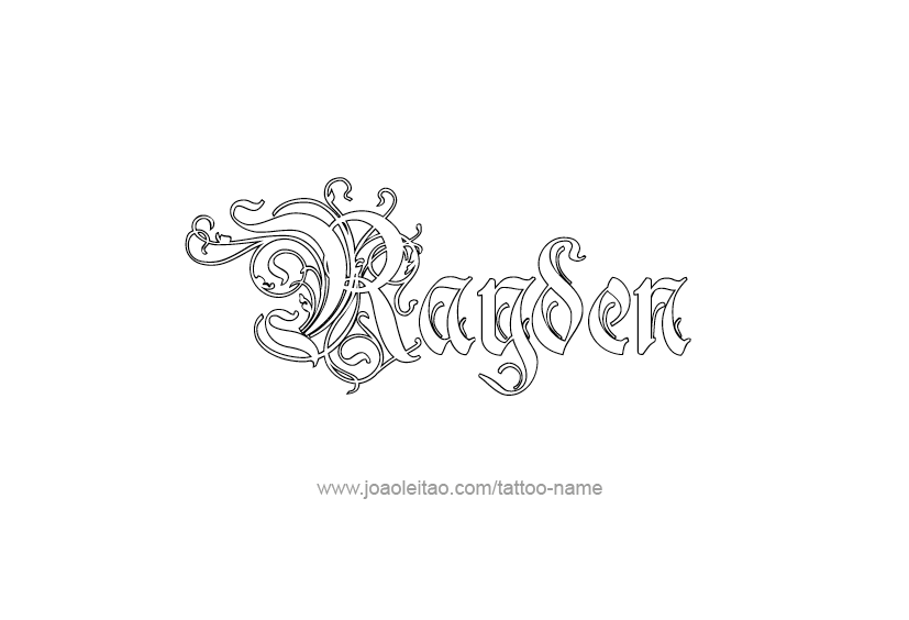 Tattoo Design  Name Rayden   