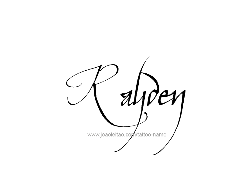 Tattoo Design  Name Rayden   