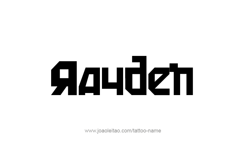 Tattoo Design  Name Rayden   