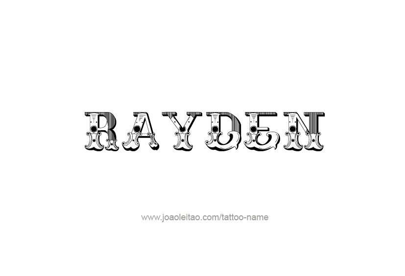 Tattoo Design  Name Rayden   