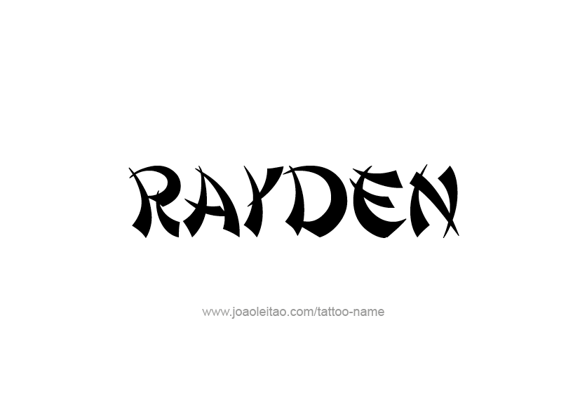 Tattoo Design  Name Rayden