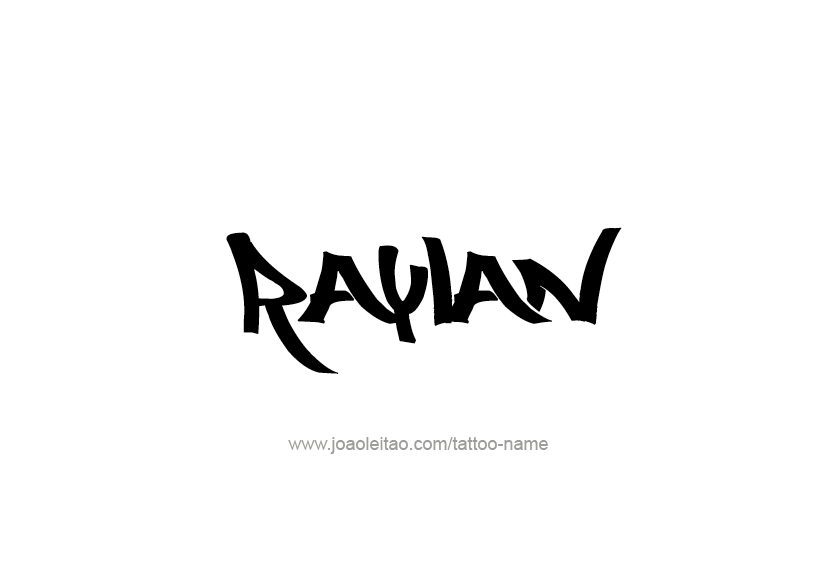 Tattoo Design  Name Raylan   