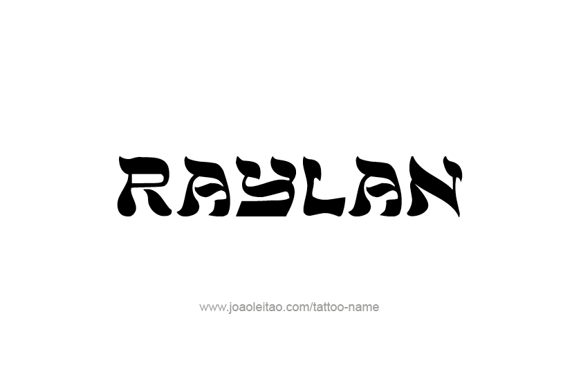 Tattoo Design  Name Raylan   