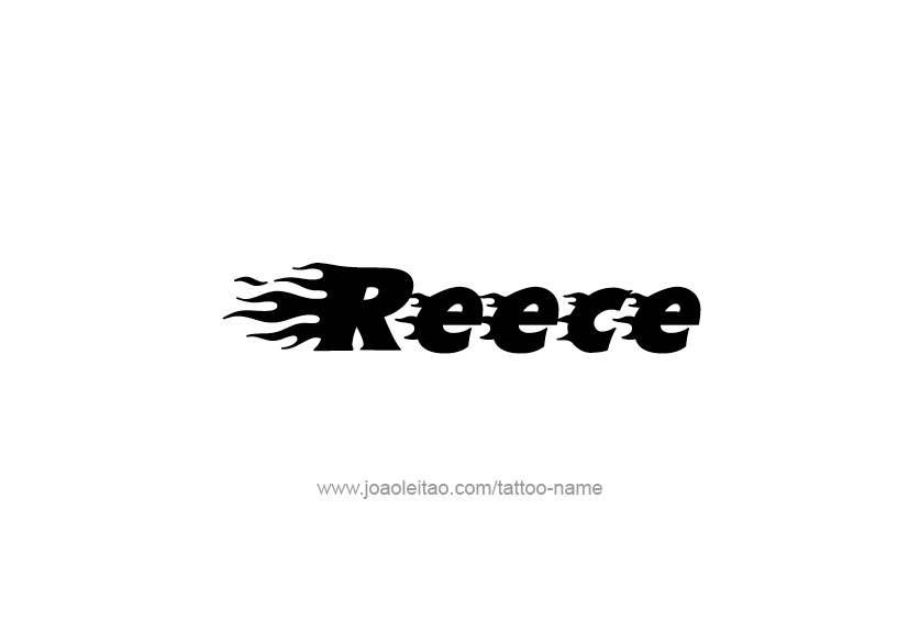 Tattoo Design  Name Reece   