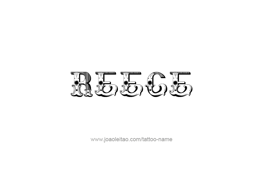 Tattoo Design  Name Reece   