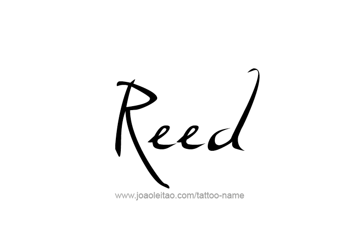 Tattoo Design  Name Reed   